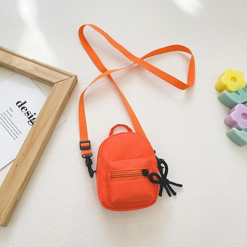 

Adorable Korean Style Mini Shoulder Bag For Kids Lightweight And Simple Design помаранчевий
