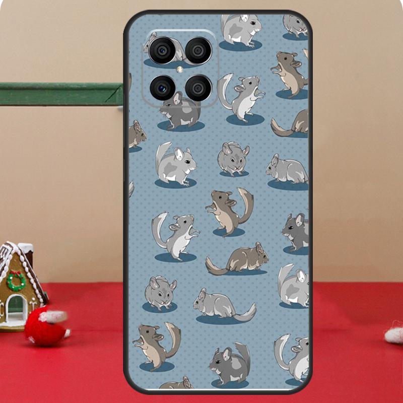 Cute Cartoon Chinchilla Case For Honor Magic 8 Pro 6 7 Lite Honor 400 200 50 70 X8c X8b X9a X9b X9c X9d Win RT Coque