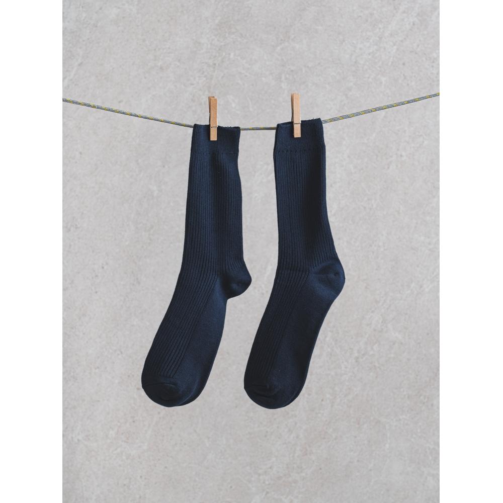 

Monfoot мужские S ребристые носки с длинным воротом темно-синие
