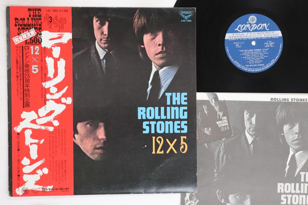 LP Record ROLLING STONES - 12 X  5 LAX1003 LONDON 1976 Japan Obi Rock Used