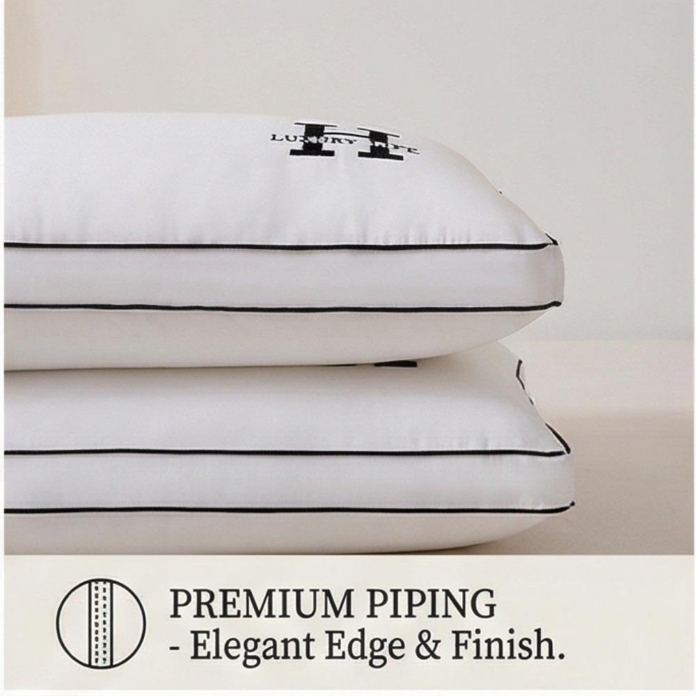 Cervical Spine Protection Pillow with Embroidered Pure Cotton Pillow Core