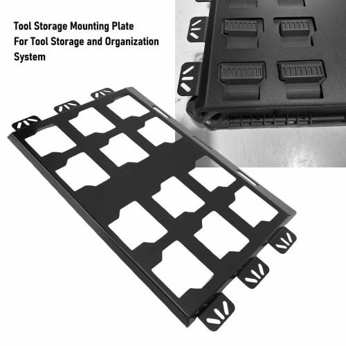 Banapoy Milwaukee Packout Toolbox Mounting Plate, Metal Wall or Floor Mount Base for Tool Boxes, 100 lb Load Capacity, for Tool Storage and Organizati