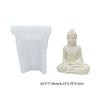 Candle Moulds Clay Moulds Crafts Moulds Hand-making Supplies Buddhas Shape Non-stick Silicone Material for Figure Craft