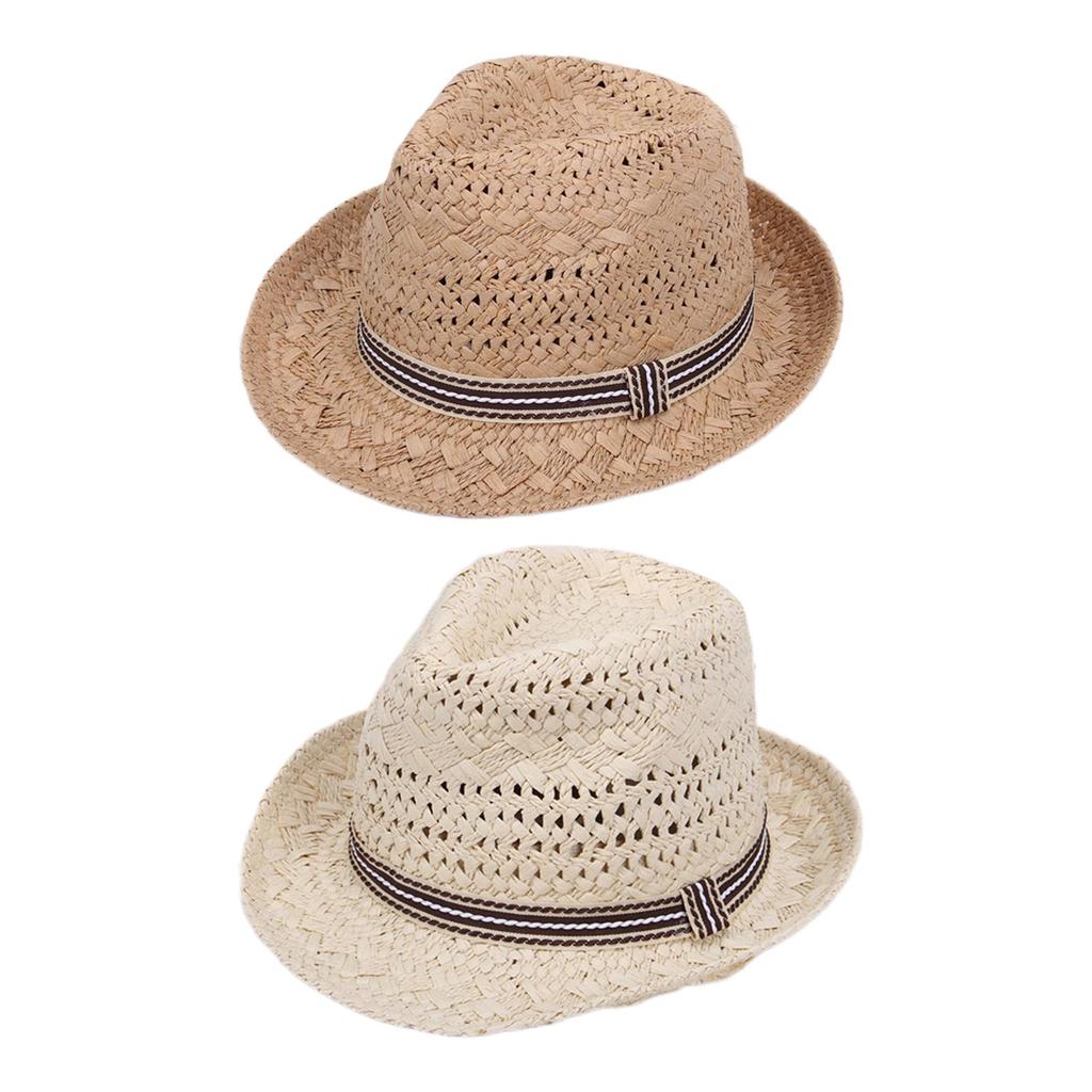 Wide Brim Sun Hat Panama Sunhat Protection Beach Sun Visor Women Ladies Straw Hat for Summer Travel Outdoor Holiday Party