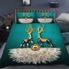Husă de Plapumă Căprioară Elan King Queen Fermă Căprioară Pădure Husă Plapumă Elan Faună Sălbatică Animal Set de Lenjerie de Pat Camping Vânătoare Husă Plapumă