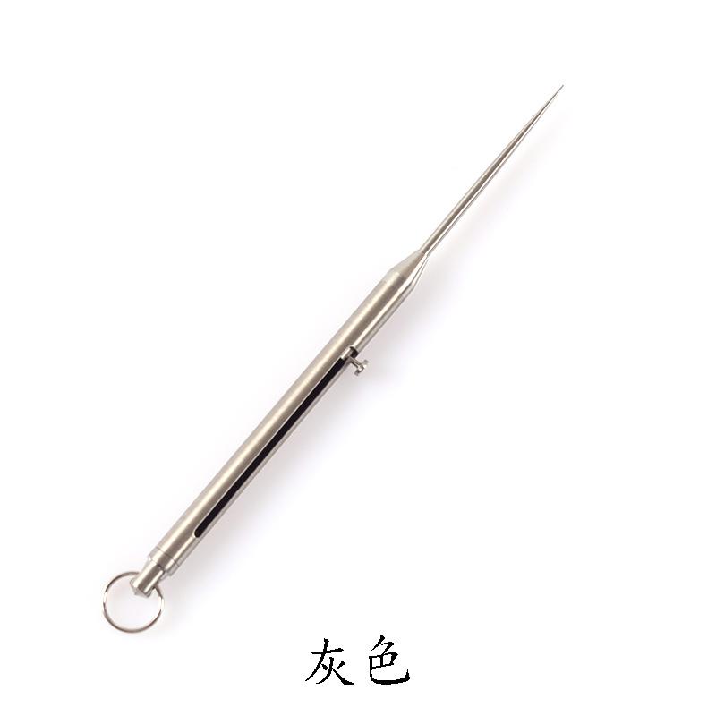 

Титановый держатель для зубочисток, фруктовая вилка, уличный EDC держатель для зубочисток, водонепроницаемый карманный, экологически чистый для путешествий, кемпинга, инструмент серебряный