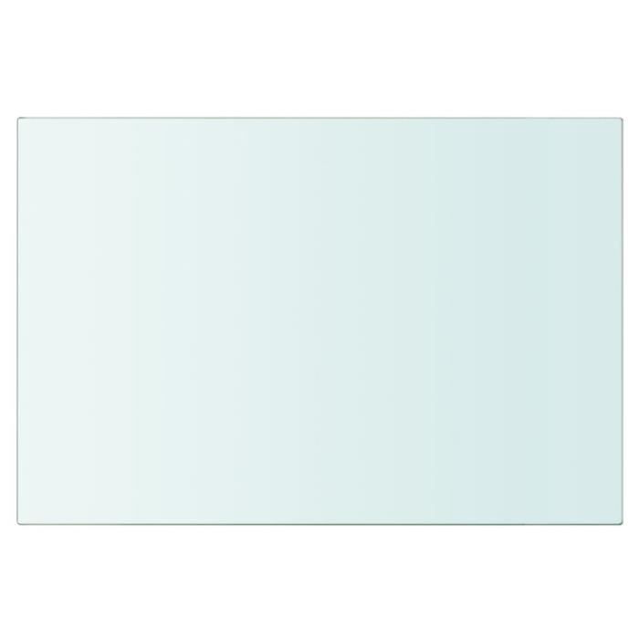 VidaXL Panneaux d'étagère 2 pcs Verre Transparent 30 x 15 cm