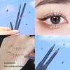 Ultra-Fine Eyeliner Gel Pencil - Black Brown, Waterproof, Sweatproof, Long-Lasting, Smudge-Proof, Perfect for Lower Lash Line