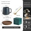 Japanese Retro Ceramic Mug Set – Creative Household & Office Coffee Cups with Gift Box