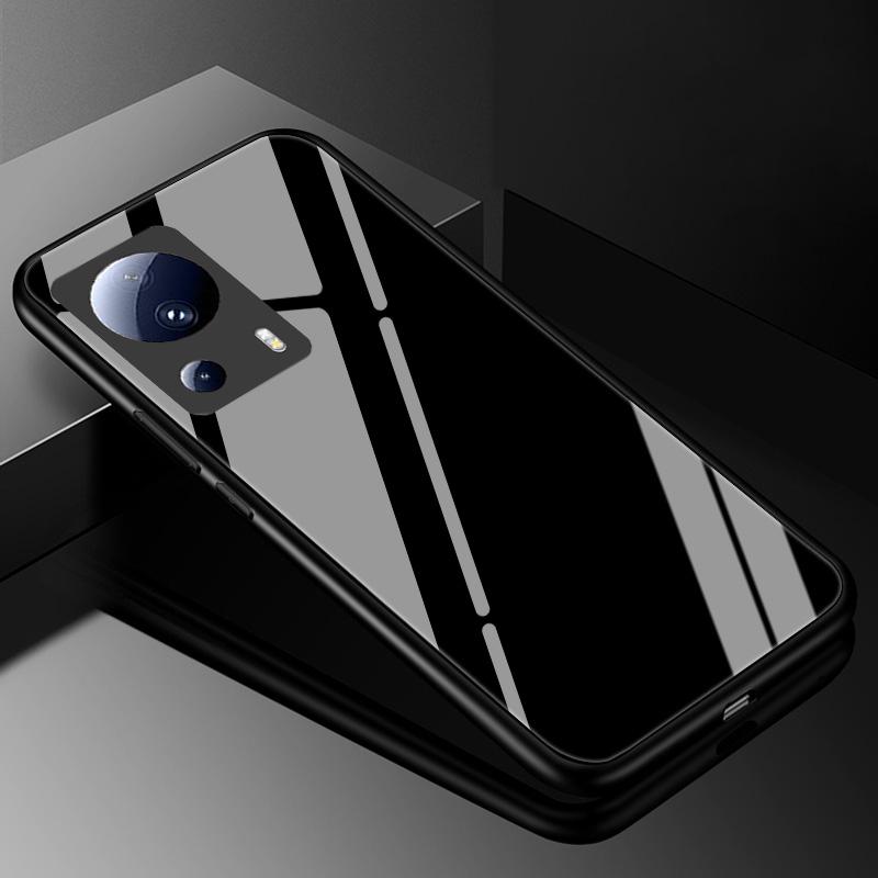 Tempered Glass Case for Xiaomi 13 Lite 5G Cover 13Lite Painted Hard Case for Xiaomi Mi 13 Lite Phone TPU Bumper Xiaomi13Lite