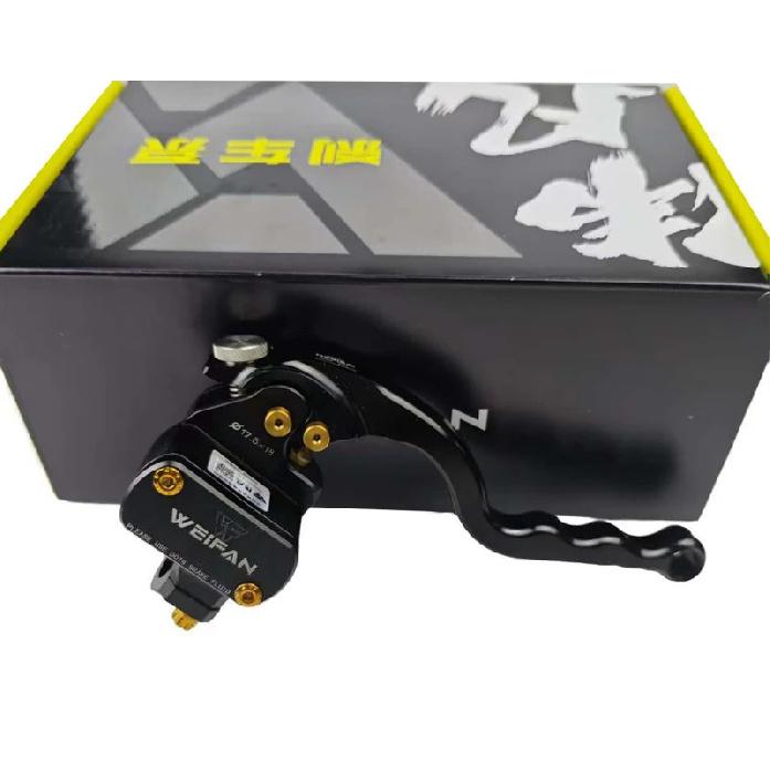 

Motorcycle 17.5mm CNC Aluminum Alloy Brake Master Cylinder Hydraulic Clutch Kit Universal 22mm Racing Fit for Honda Yamaha Black right