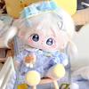 20cm Cute White Hair Plush Doll Super Star Figure Soft Stuffed Cotton Dolls DIY Cosplay Outfit Collection Girl Toys Gift