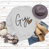 In Stock Women's Round Neck Fashionable Letter Print Hoodie - Loose Fit, Long Sleeve, European & American Style.