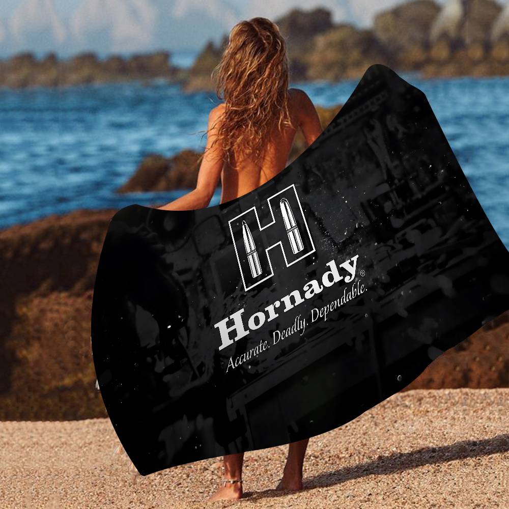 Hornady Microfiber Blanket Quick Drying Beach Towels Oversized Printing Super Absorbent Pool Towel Blanket