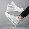 Herren High-Top Board Schuhe Rindsleder Krokodilmuster Freizeitschuhe Luftpolsterung Trendmarke personalisierte weiche Sohle Sportlich lässig Höhenerhöhung Herren