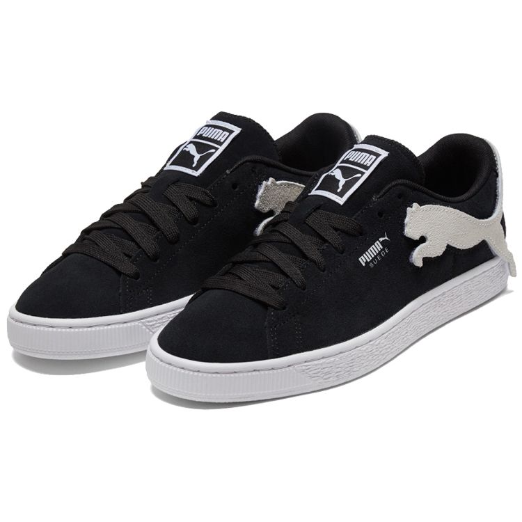 Puma Suede The Cat - Black Unisex Sneakers White 380865-02