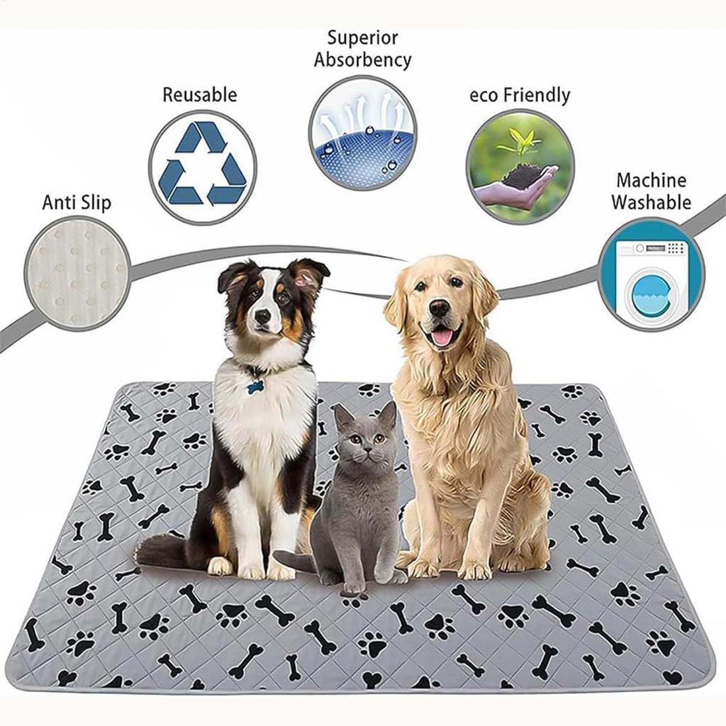 Welpenunterlagen rutschfest leicht zu reinigen Haustiertrainingsmatte auslaufsicher Haustiertrainingsunterlagen für Hunde Indoor für Katzen Töpfchentraining Zuhause