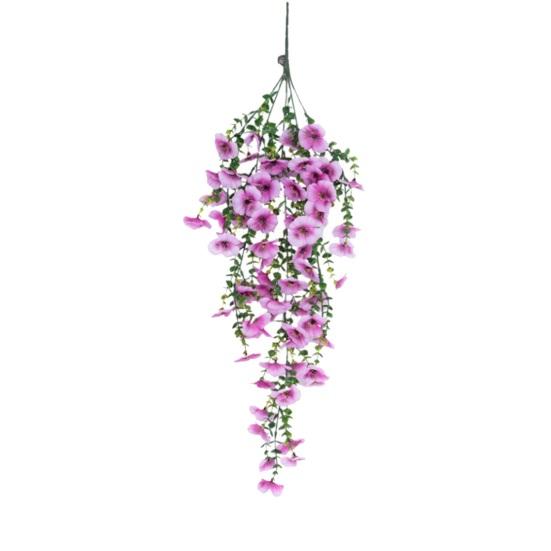 Artificial Morning Glory Teardrop Swag for Front Door UV Resistant Spring Hanging Faux Flower