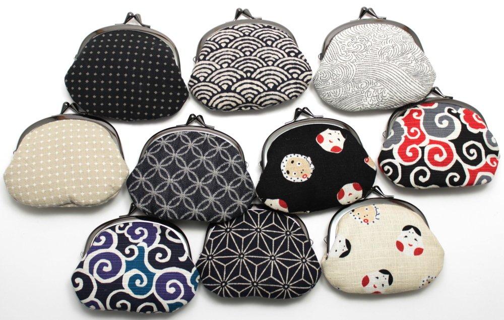 Maruzen Coin Purse for Asanoha Pattern Men, 3.3 Inches,