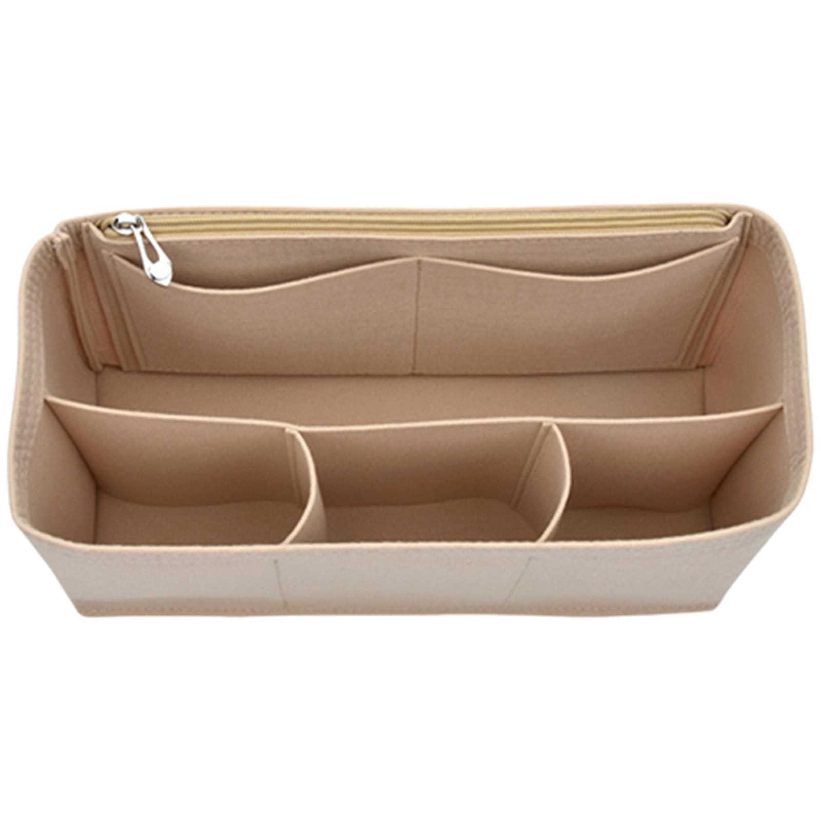 

Felt Handbag Organizers Insert Multiple Pocket Purse Liner Organiser for Shoulder Bag Inner Pocket Pouches with Zippered 17