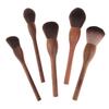 1Pc Vintage Wood Handle Makeup Brush High Quality Walnut Loose Powder Blush Foundation Contour Brush