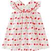 Minibala Girls' Summer Floral Cotton Flutter Sleeve Dress