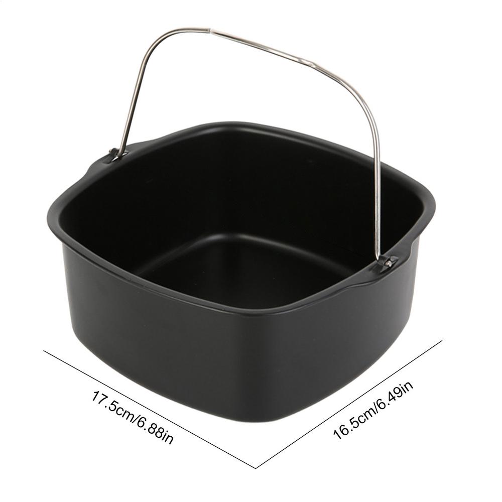 

7/8 Inches Air Fryer Cake Barrel Pan Cake Mold Baking Tray Basket Aluminum Steel Baking Basket For Air Fryer Airfryer Accessory