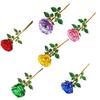 Handcrafted Glass Rose Flower Perfect As Anniversary Gift And Party Ornament Available In Multiple Color