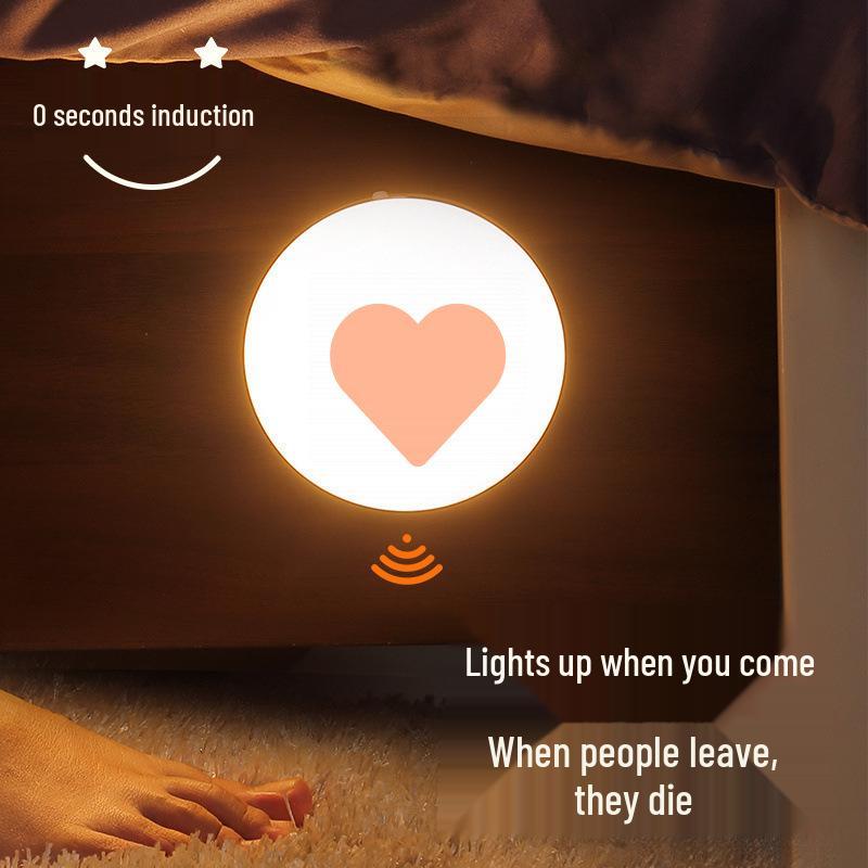 Rechargeable Smart Sensor Night Light for Bathroom, Stairway & Corridor - Energy Saving