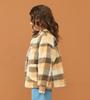Lee Soft Touch Boa Beige Sizes Jacket, Kids' Check, 110cm-150cm