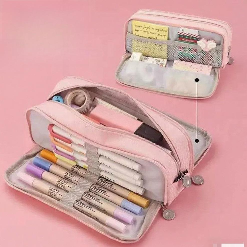 

Pencil Case - Large Capacity Multi-Layer Oxford Cloth Organizer, Portable Stationery Bag for Students, Work & Casual Use