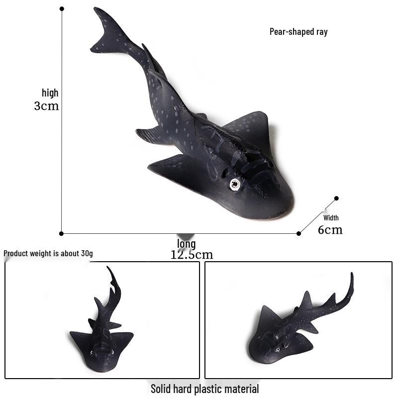 Children's Cognitive Toy: Giant Manta Ray, Stingray, Batfish, Sunfish Figurine