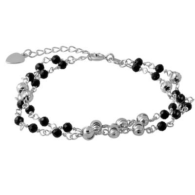 Silver Bracelet with Natural Spinel (2068228)