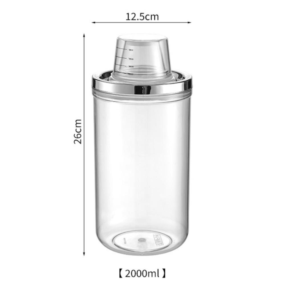 

Прозрачный органайзер, герметичный диспенсер для хлопьев, многоразовые контейнеры для хранения продуктов, для дома 2000ml