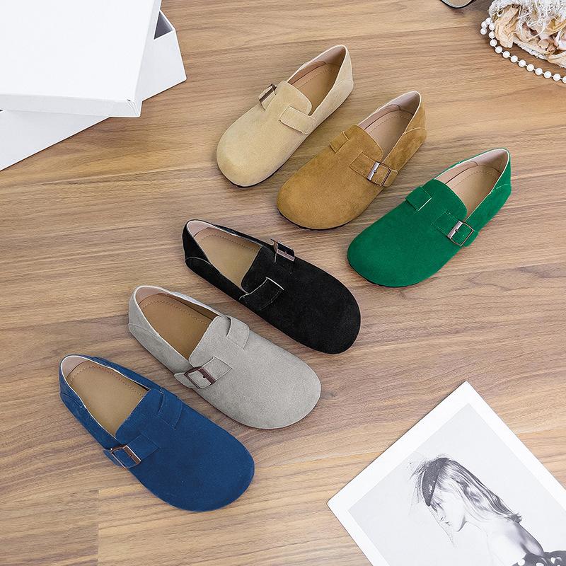 Flache einpedalige Damenschuhe für Sommer und Herbst, neue Doudou-Schuhe, Schwangere tragen zwei hässlich-süße