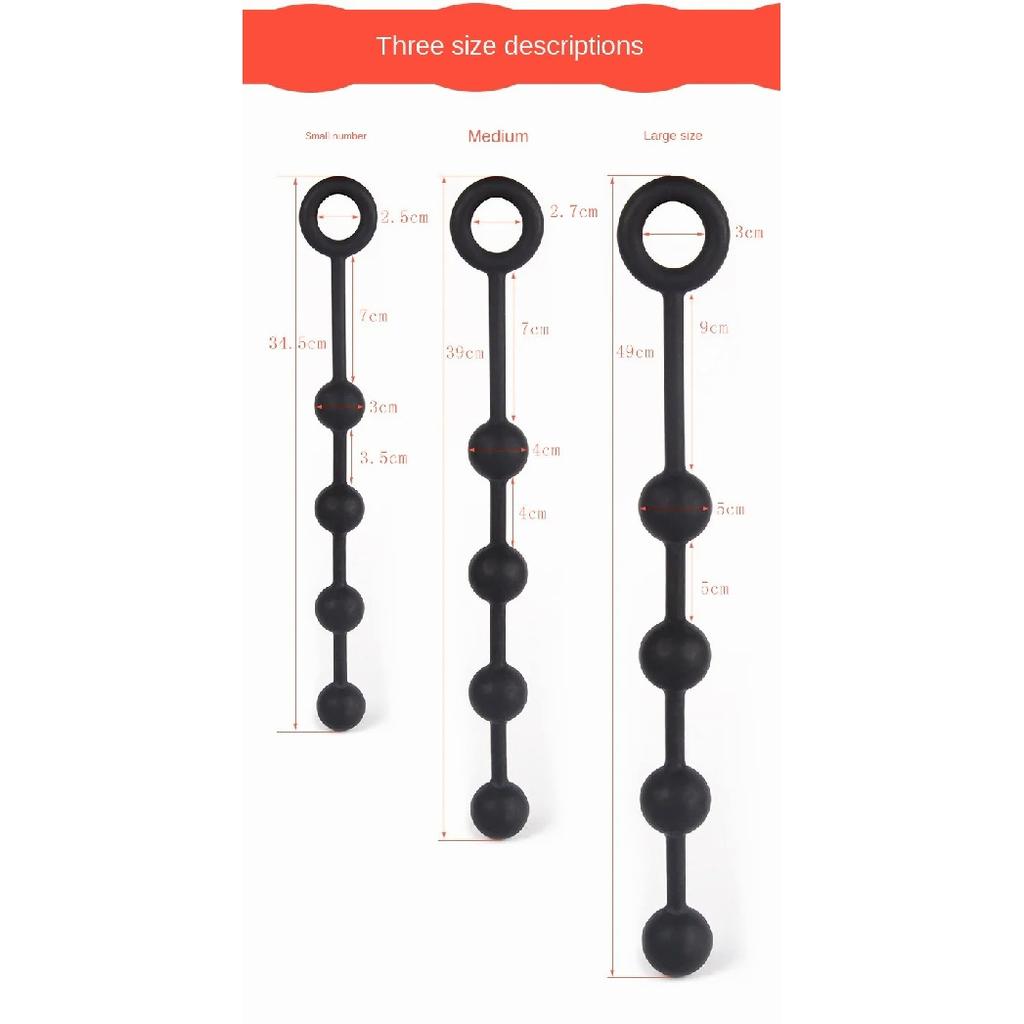 Large Anal Beads Silicone Butt Plug Anal Balls Sex Products For Adults Erotic Toys For Woman Gay Men Anus Dilator Intimate Goods