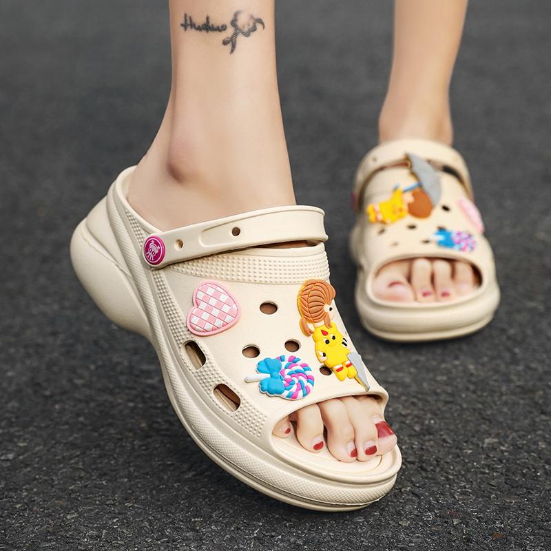 Women's Large Size Women's Sandals Shoes Increase Hole Shoes Summer Beach Sandals