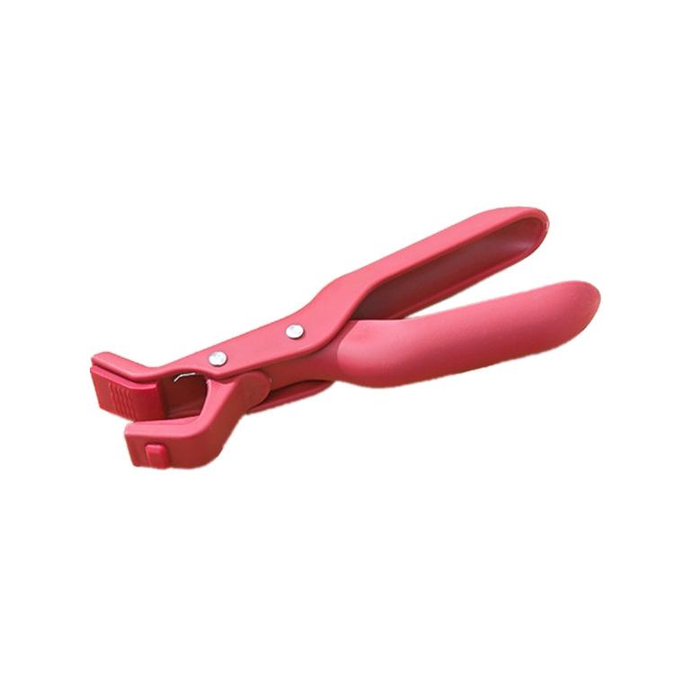 

2 шт. Бытовые нескользящие многофункциональные кухонные зажимы для мисок и тарелок 2 pcs красный