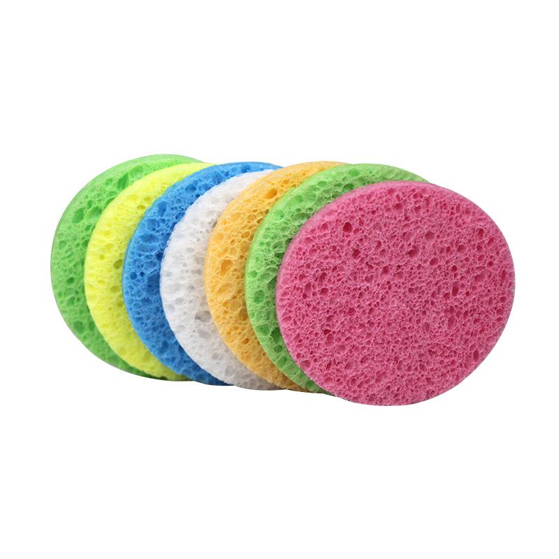 Eco-Friendly Wood Pulp Cotton Exfoliating Face Sponge and Makeup Remover