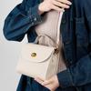 Leather Small Square Bag, New High-end Women's Bag, Shoulder Messenger Bag, Casual.