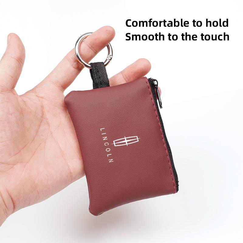 Car Key Case PU Leather Waterproof Dust Key Bag For Lincoln Z Navigator Town-car Aviator MKZ Corsair Continental MKX MKS MKC UU111