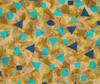 oneOone Cotton Flex Pale Orange Fabric Triangle & Texture Sewing Material Print Fabric By The Yard 40 Inch