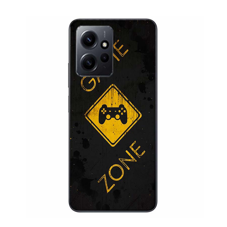 Gamer zone traffic sign Game handle Phone Case For Redmi 12 13C 12C 15C 9 10 10C Note 13 Pro Plus 14 15 Pro 9T 9C 9A TPU Soft Co