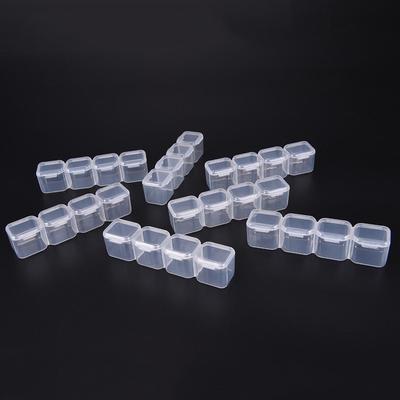 Sale Clear Plastic 28 Slots Adjustable Jewelry Storage Box Case Organizer Bead