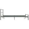 Bed Frame Gray Metal 160*200 Cm