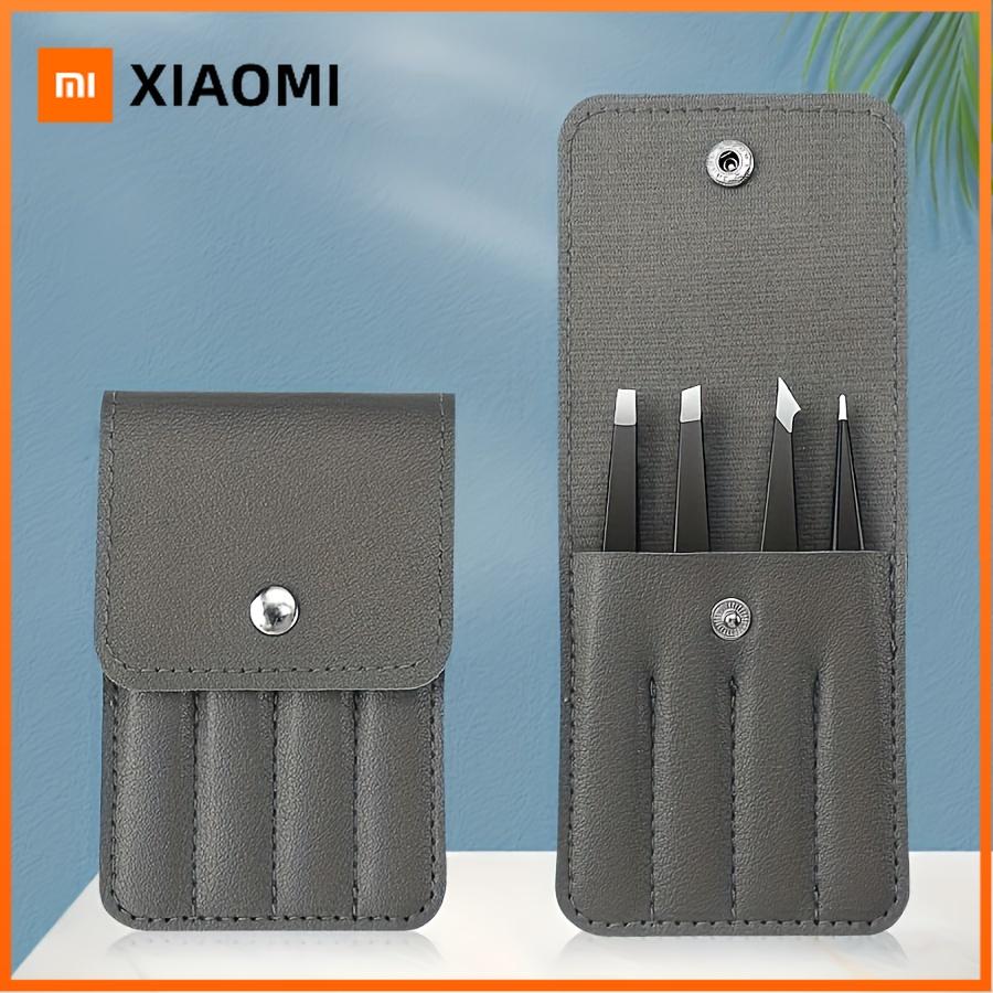 Xiaomi 4pcs Precision Stainless Steel Tweezers Set for Eyebrow Grooming, Facial Hair Removal Ingrown Hair, Splinter & Tick Removal