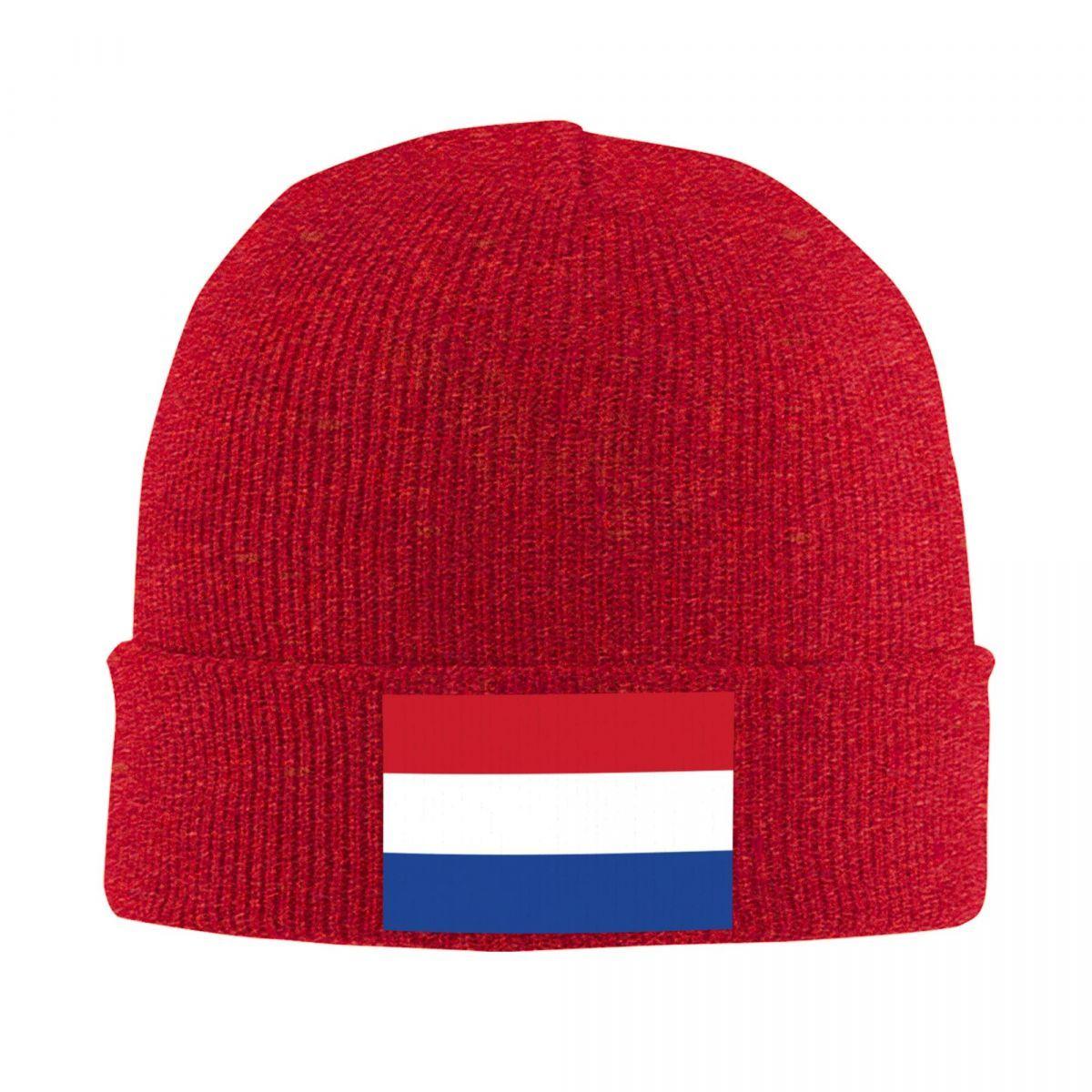 

New Netherlands Flag Hat Autumn Winter Beanies Fashion Caps Unisex Women Acrylic Knitted Caps
