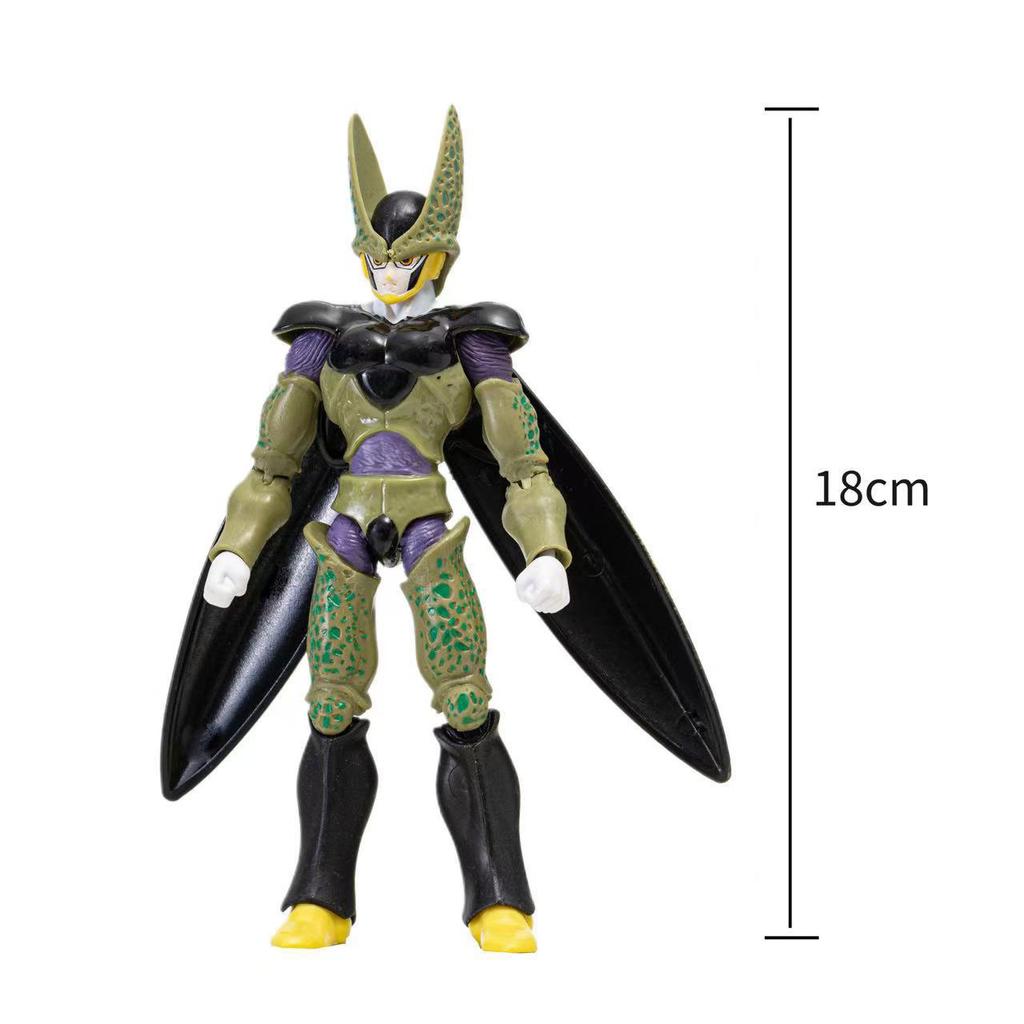 12-18CM Anime Dragon Ball Z Super Saiyan Son Goku Broly Vegeta Anime Action Figure Model Gifts Collectible Figurines for Kids