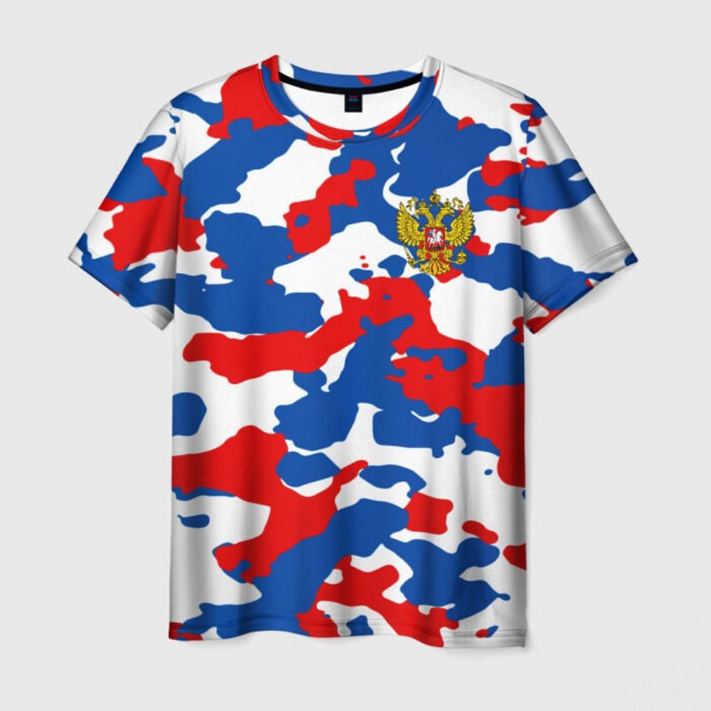 New Russian Coat Of Arms Men's 3D Print T-Shirts Fashion USSR Soviet Union Pattern Short Sleeve T shirt Street CCCP Top Clothing