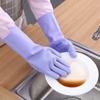 Dishwashing Cleaning Gloves Magic Silicone Rubber Dish Washing Gloves for Household Sponge Scrubber Kitchen Cleaning Tools